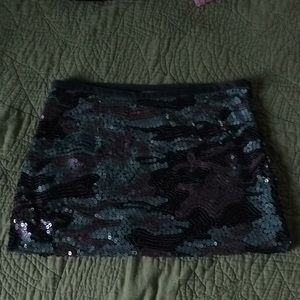 Sequin miniskirt